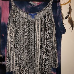 Black and white romper